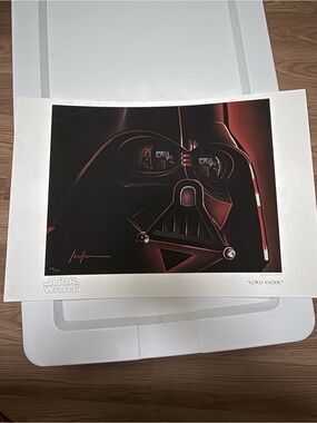 Star Wars Lord Vader Art Print — Black and Red